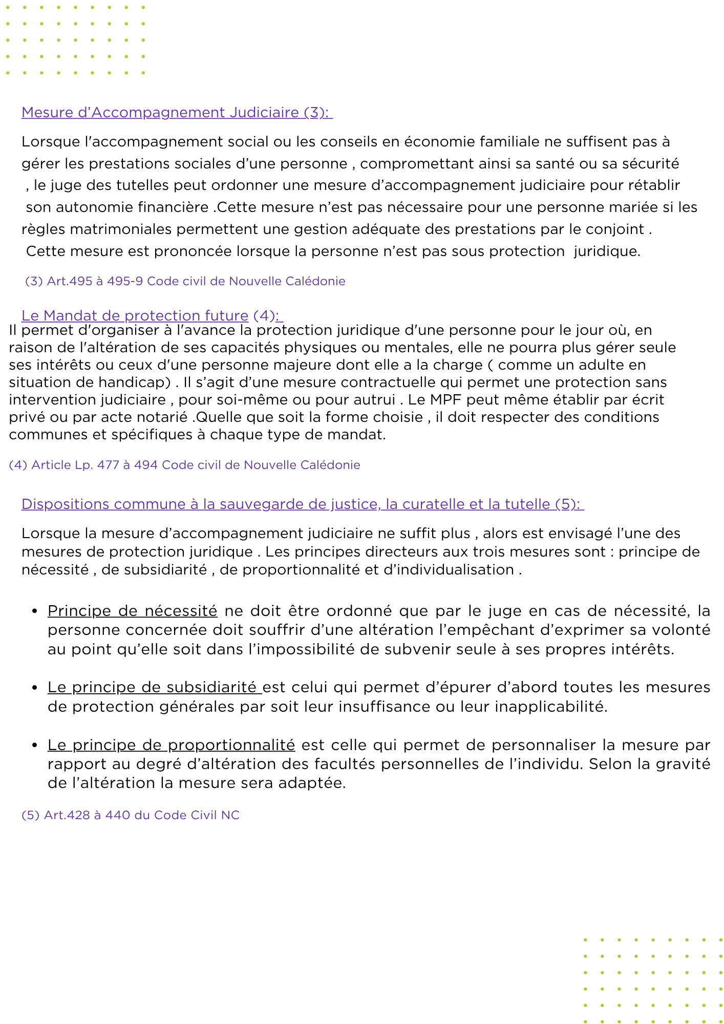 Fiche juridique Mesures d'accompagnement social et protection juridique (p2)